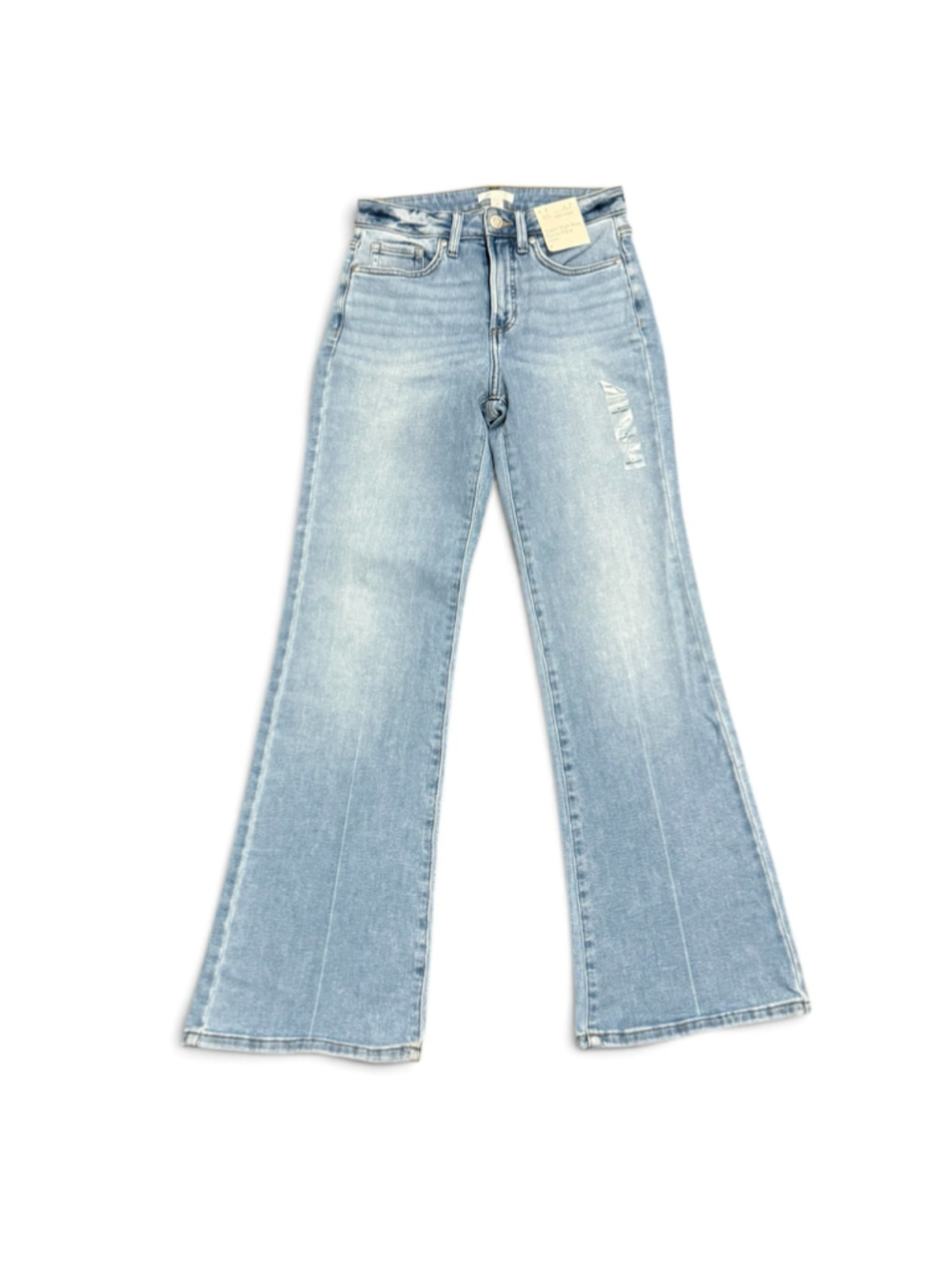 LC Lauren Conrad Jeans Women’s 0 Super High Rise Curvy Flare Light Wash NWT